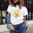 thumbnail image 2 of Cilsoka Womens Summer Tops Boho Womens T Shirts Graphic Funny Women's Summer Tops, Tees & Blouses, 2 of 7