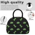 thumbnail image 4 of Dinosaur and Silhouette Black Pattern Insulated Lunch Bag,Leakproof Large Capacity Lunch Box for Work,Picnic or Travel,11.4 X 6.7 X 8.3 Inches, 4 of 6