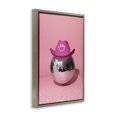 thumbnail image 4 of Stupell Industries Disco Ball with Cowboy Hat Performing Arts Painting Brown Floater Framed Art Print Wall Art, 21 x 31, 4 of 10