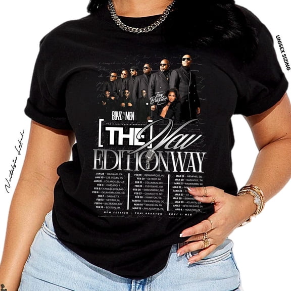 New Edition Way Tour Boyz Ii Men Toni Braxton Tee Unisex S-5Xl Shirt Hot Trending Shirt, Vintage Birthday Gift