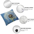 thumbnail image 4 of BANET  Dandelion Flower Throw Pillow Cases Wedding Gifts Home Office Decorations Super Soft Cushion Cover Square  Pillowcase 20x20in, 4 of 5