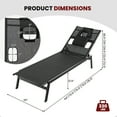 thumbnail image 3 of Gymax Patio Sunbathing Lounge Chair w/ Face Hole & Detachable Head Pillows Poolside, 3 of 8