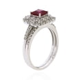 thumbnail image 2 of Jay Heart Designs 925 Sterling Silver Created Ruby and Created White Sapphire Ring, 2 of 2