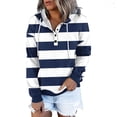 thumbnail image 5 of WEAIXIMIUNG Oversized Sweatshirt for Women Plus Size with Pockets Women's Pullover Drawstring Hoodies Tops Button Down Long Sleeve Sweatshirts with Pocket, 5 of 5