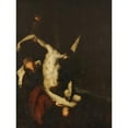 thumbnail image 2 of Luca Giordano 15x18 Gold Ornate Wood Frame and Double Matted Museum Art Print Titled - The Descent from the Cross (ca. 1659), 2 of 4