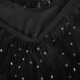thumbnail image 6 of Party Dresses For Women 2025 Plus Size Fashion V Neck Sleeveless Solid Color Dress With Tassel Skirt Black L, 6 of 7