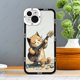 thumbnail image 3 of Guitar Cat Phone Case For iPhone 16 Plus 15 14 13 12 Pro Max Mini 11 XS X XR Soft Silicone Cover, 3 of 5