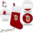 thumbnail image 3 of VEYLIN Christmas Stockings with Letters, 20 Inch Plush Christmas Stockings Large Embroidered Stockings Christmas Stockings for Kids/Adult Red Letter(O, 3 of 5