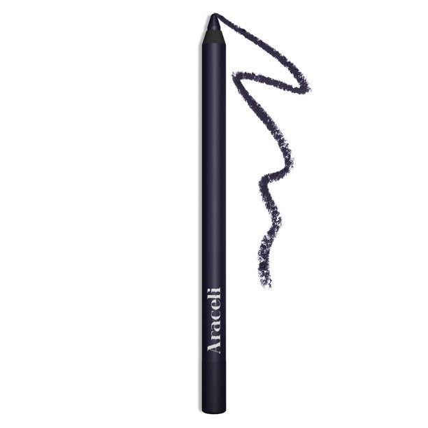 Araceli Beauty Gel Pencil Eyeliner - Maquillaje de ojos de larga duración resistente al agua y a prueba de manchas para un delineado preciso y un color azul marino atrevido