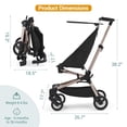 thumbnail image 2 of Roromall Lightweight Baby Stroller for Toddlers, Stroller for Airplane with Carry Bag and One-Handed Folding Baby Stroller, Compact Stroller with Adjustable Awning, 3-Point Belts and Safety Lock, 2 of 8