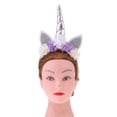 thumbnail image 4 of Fun Kids Baby Hair Band Diadema Fiesta de cumpleaños Cosplay Prop Plata 2 Yuyangstore Diadema de unicornio para niñas, 4 of 8