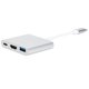 thumbnail image 1 of Adaptador portátil ABS USB 3.0 de interfaz multimedia de alta definición tipo C a USB 3.0 3 en 1, 1 of 5