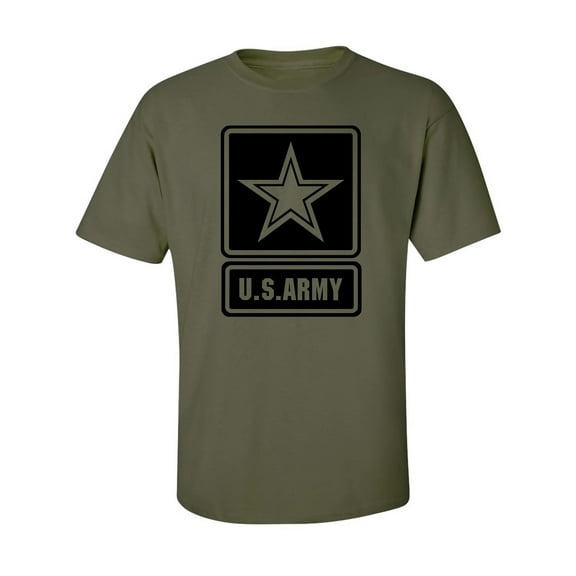 US Army Star Modern Logo Short Sleeve T-Shirt in military green