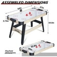 thumbnail image 6 of RayChee  Air Hockey Table, Indoor Powered Hockey Game Table for Adults and Kids w/2 Pucks, 2 Pushers, Digital LED Scoreboard, Powerful 12V Motor, 6 of 7