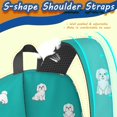 thumbnail image 5 of Maltese Blue Pattern 17" School Backpacks for Teens,Waterproof Oxford Fabric,S-Shape Padded Straps for School,Travel,Hiking,Camping, 5 of 6
