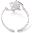 thumbnail image 3 of 5Pcs Fishbone Personalized Cuff Ring Promise Rings for Women Anniversary Birthday Trendy Gift Size 9(18.9mm), 3 of 4