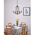 thumbnail image 1 of Kenroy Home Oregon 93835WD 5 Light Chandelier, 1 of 2