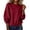 Red, variant on Hurxie Oversized Sweatshirt for Women Spring Long Sleeve Crewneck Fleece Loose Casual Pullover Tops Fashion Clothing