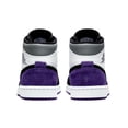 thumbnail image 4 of Nike Air Jordan 1 Mid SE White / Court Purple-Black  852542-105 Men's Size 8, 4 of 4