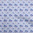 thumbnail image 1 of oneOone Cotton Cambric Medium Blue Fabric Floral Sewing Craft Projects Fabric Prints By Yard 42 Inch Wide, 1 of 4