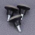 thumbnail image 3 of Qiysamall 5Pcs PU Chair Bell Glides Replacement Carpet Chair Casters OOffice Chair or Stool Swivel Caster Wheels to Fixed Stationary Castors Black, 3 of 10
