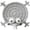 Grey, variant on Funny Crochet Squirrel Coasters, Crochet Coaster Heat-Resistant, Hand-Crocheted Fun Squirrel Coasters