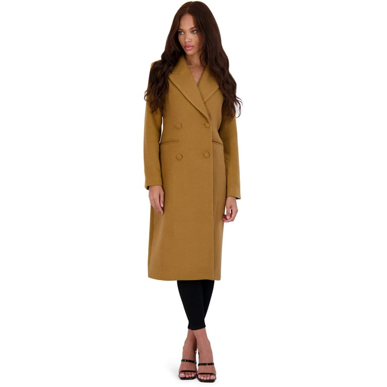 Women's Wool-Blend Double-Breasted Tailored Topcoat, Women's Coats &  Jackets