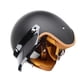 thumbnail image 4 of Casco de bicicleta estilo retro negro mate, carcasa 3/4, abierto, con protección solar y gafas cortavientos para adultos, talla XL 59-60 cm, 4 of 14