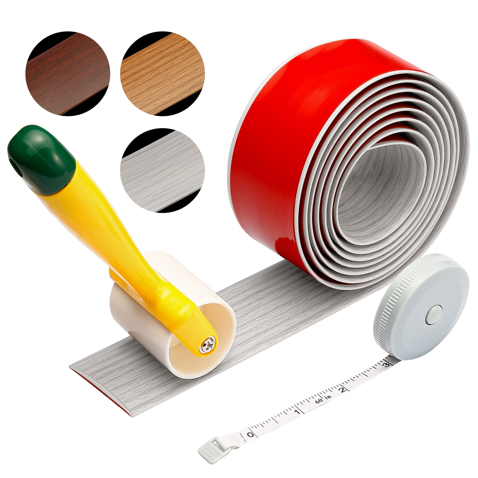 Hoomtree 6.56Ft Floor Transition Strip Self Adhesive,Rubber Floor