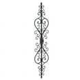 thumbnail image 2 of Adeco  Black Scrolled Flower Metal Wall Decor Art Oblong Living Room, 2 of 5
