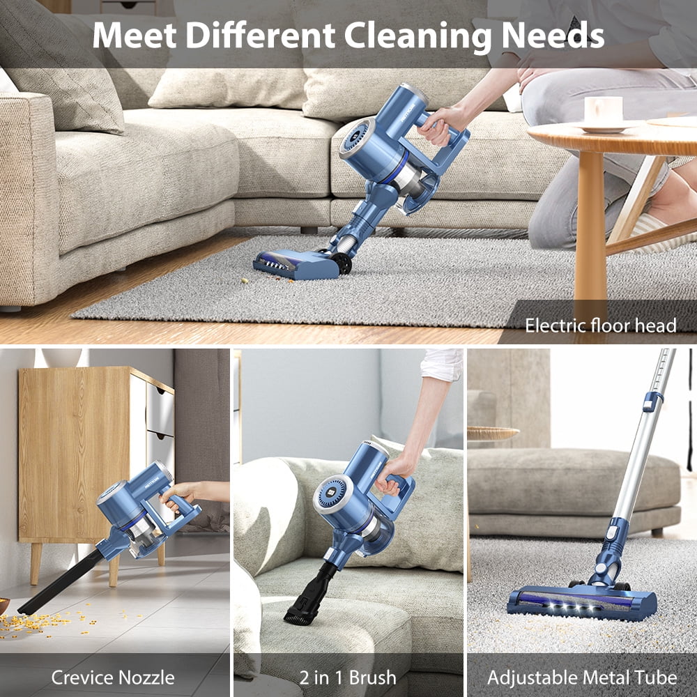 Prettycare Cordless Stick Vacuum Cleaner Lightweight Upright for Carpet Hard Floor Pet Hair W200 thumbnail 4