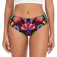 thumbnail image 1 of Fotbe Colorful Floral Embroidery Mexican Calzones Estampados para Mujer – Ropa Interior de Algodón, Cómoda, Suave y Elástica-X-Large, 1 of 6