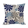 thumbnail image 1 of Fundas de cojín decorativas azules para sofá Cojines modernos para salón Cojín cama exterior Azul marino y gris Hogar, 1 of 2