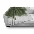 thumbnail image 3 of Willow Tree Soft Flannel Fleece Throw Blanket, Weeping Branches with Joyous Leaves Botanical Theme, Cozy Plush for Indoor and Outdoor Use, 70" x 90", Green Olive Green, by Ambesonne, 3 of 6