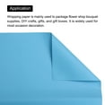 thumbnail image 4 of Pearlescent Film Flower Wrapping Paper 22.8x22.8 Inch Waterproof for Gift Box Packaging Lake Blue Pack of 10, 4 of 7