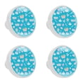 thumbnail image 1 of 4 Pcs Princess Blue Knobs for Kitchen Cabinet Cupboard Dresser Bookcase Drawer Pulls Handles Round Home Decor, 1 of 5