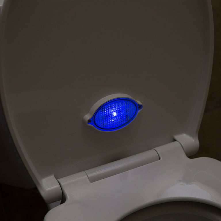 Sharper Image Round Motion-Activated LED Nightlight Toilet Seat 