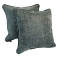 thumbnail image 2 of 18-inch Double-corded Patterned Jacquard Chenille Square Throw Pillows with Inserts (Set of 2) 9810-CD-S2-JCH-CO-47, 2 of 2