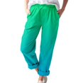 thumbnail image 1 of toraway Pantalon Long Décontracté pour Femmes, Poches en Coton et Lin Imprimé, Mode Décontractée TTTTG, 1 of 4
