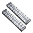 thumbnail image 1 of Unique Bargains 2Pcs Dual Rows 10 Positions 600V 45A Cable Barrier Block Terminal Strip TB-4510L, 1 of 3