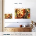 thumbnail image 4 of Elephant Stock Statue Of Buddha Wall Art - Horizontal Canvas Wall Art - Living Room Wall Decor - People Canvas - Gray And Yellow Decor - 12" x 8", 4 of 8