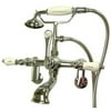 Kingston Brass Vintage Wall Mount Clawfoot Tub Filler with Hand Shower
