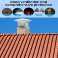 thumbnail image 2 of QinaQin Precisionauto Chimney Cap, Steel with Mesh Cover, Suitable for Terracotta Flues, Adjustable Bottom To Prevent Animals and Debris From Entering, 2 of 7
