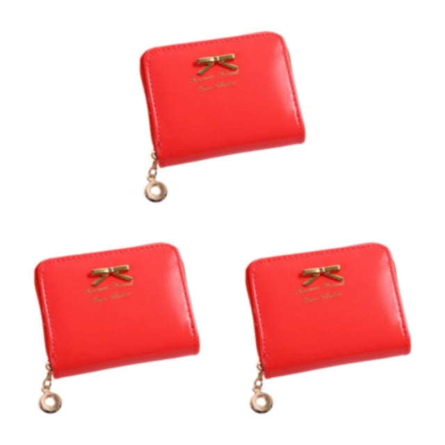 Monedero compacto y versátil Sonducket Cartera Tarjetero Monedero sandía rojo
