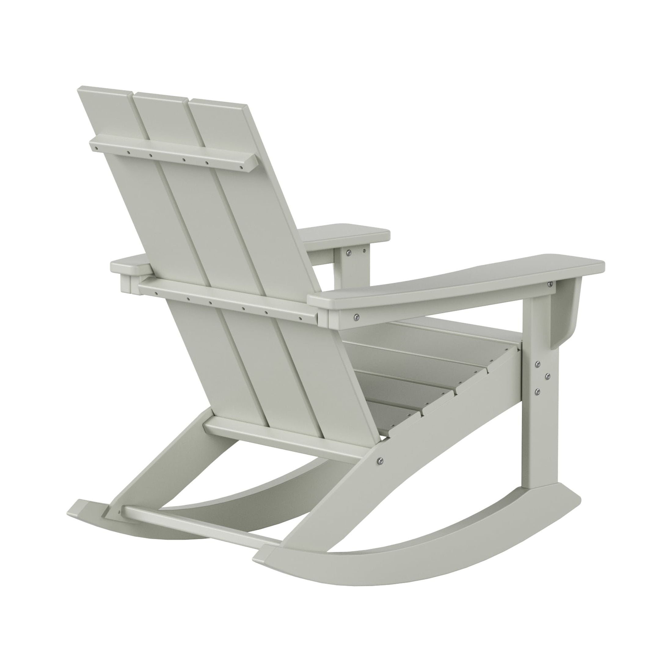 GARDEN Set of 2 Modern Plastic Outdoor Rocking Chairs for Patio Porch, Sand