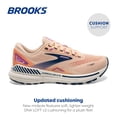 thumbnail image 2 of Zapatillas para correr Brooks Adrenaline GTS 23 para mujer, color azul albaricoque 10.5, 2 of 6