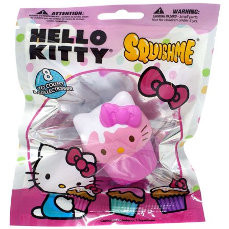 Hello Sanrio Squishme Pink Cupcake Squeeze Toy