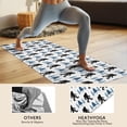 thumbnail image 4 of White Bigfoot and Pine Tree Pattern Hot Yoga Mat Towel Non Slip for Hot Yoga - Quick-Drying Yoga Mat Cover with 4 Corner Pockets with Travel Bag - Hot Yoga Towel Non Slip 70"x26", 4 of 6