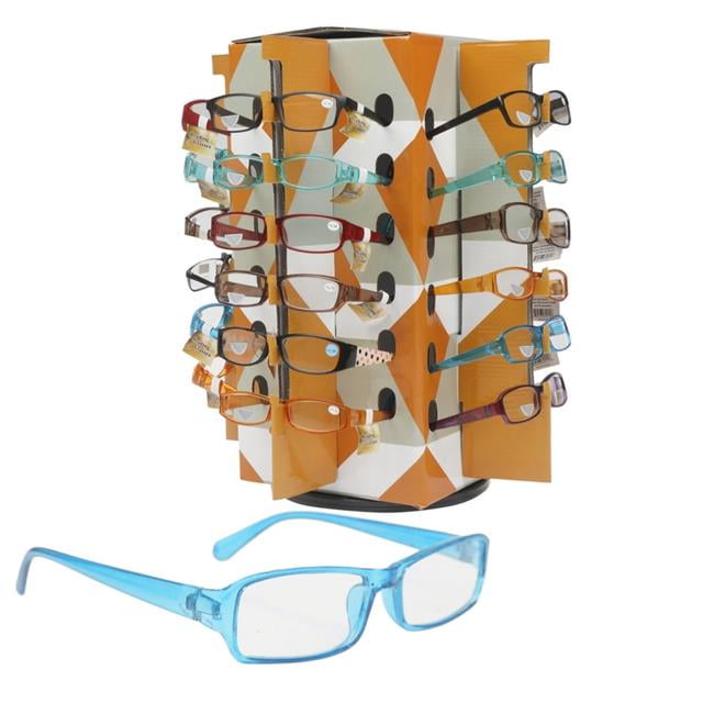 Clear Frame Reading Glasses Assorted- Counter Top Display - Case of 96 ...