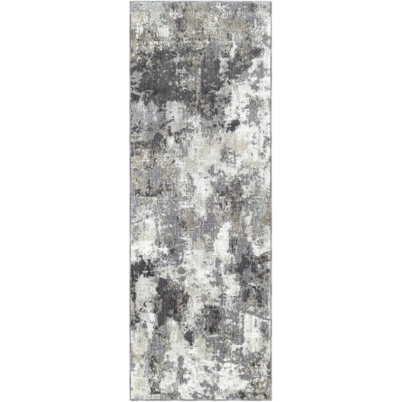 Hauteloom Paralowie Hallway, Kitchen Patio Outdoor Runner Rug - Beige, Black, Brown - 2'7" x 7'3"